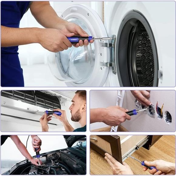 Precision Screwdriver Set 191Piece Multi-Bit Screwdriver 1/4Inch Nut Driver Home - Picture 2 of 6